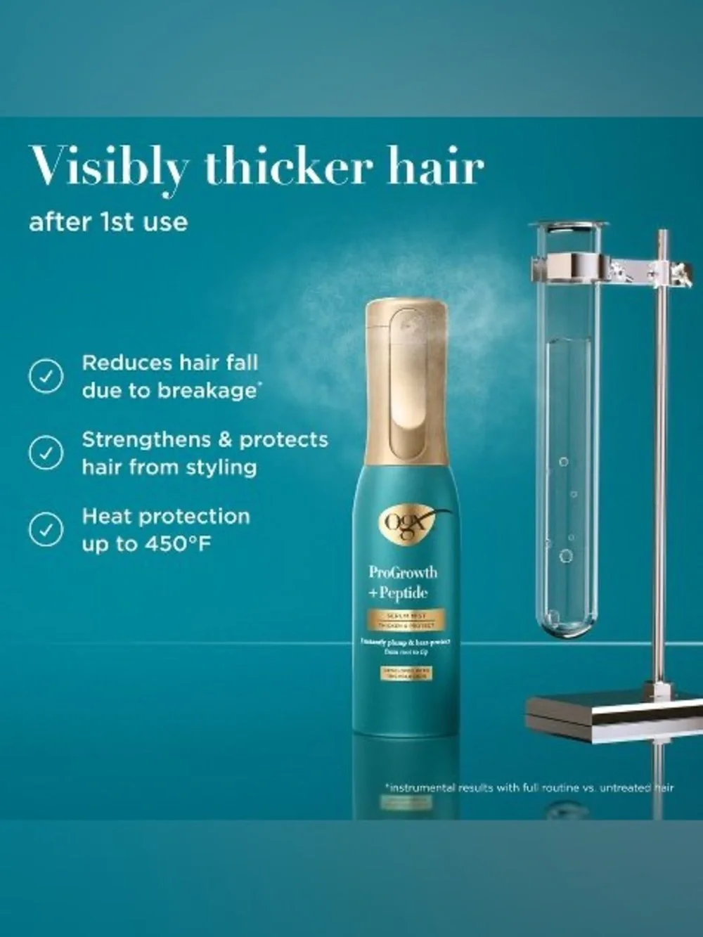 OGX ProGrowth + Peptide Hair Serum Mist Thicken & Protect Broken Damage Repair
